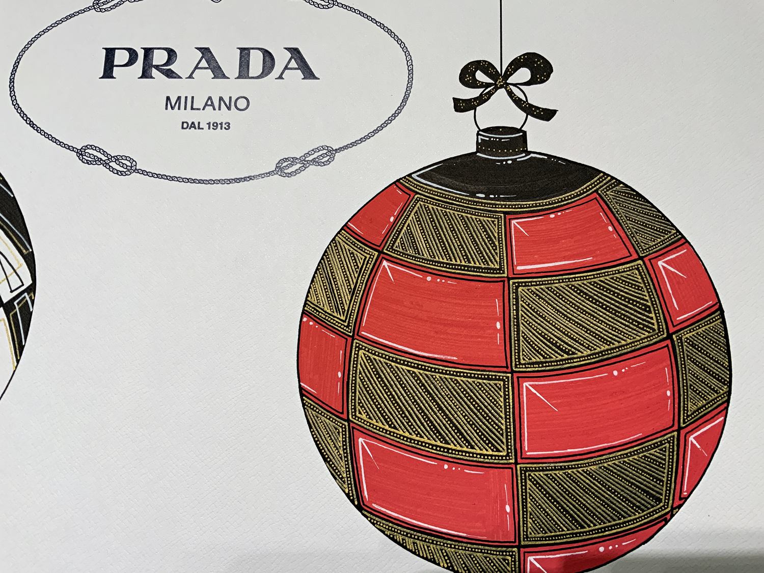Collection of individually painted pieces for Prada