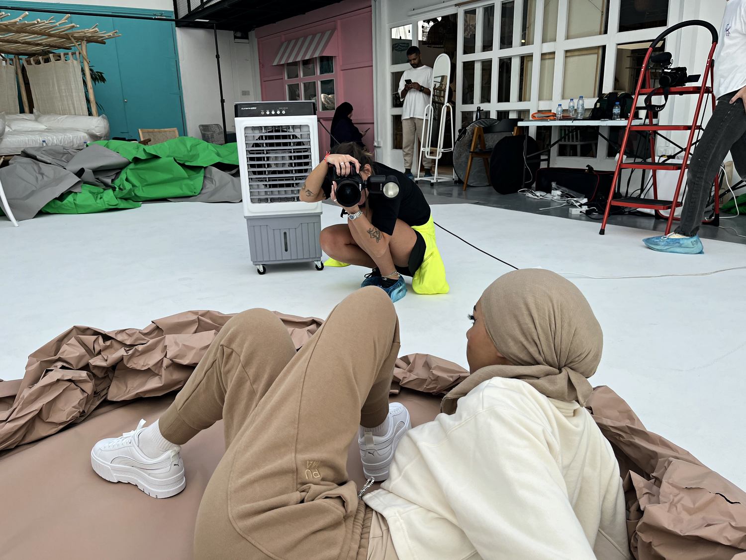 Photographer working closely with Puma campaign talent