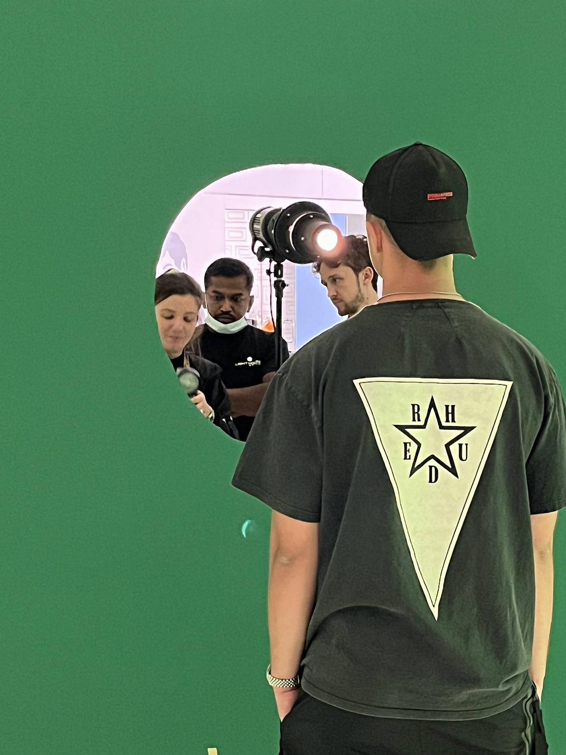Portrait set-up for Puma campaign talent