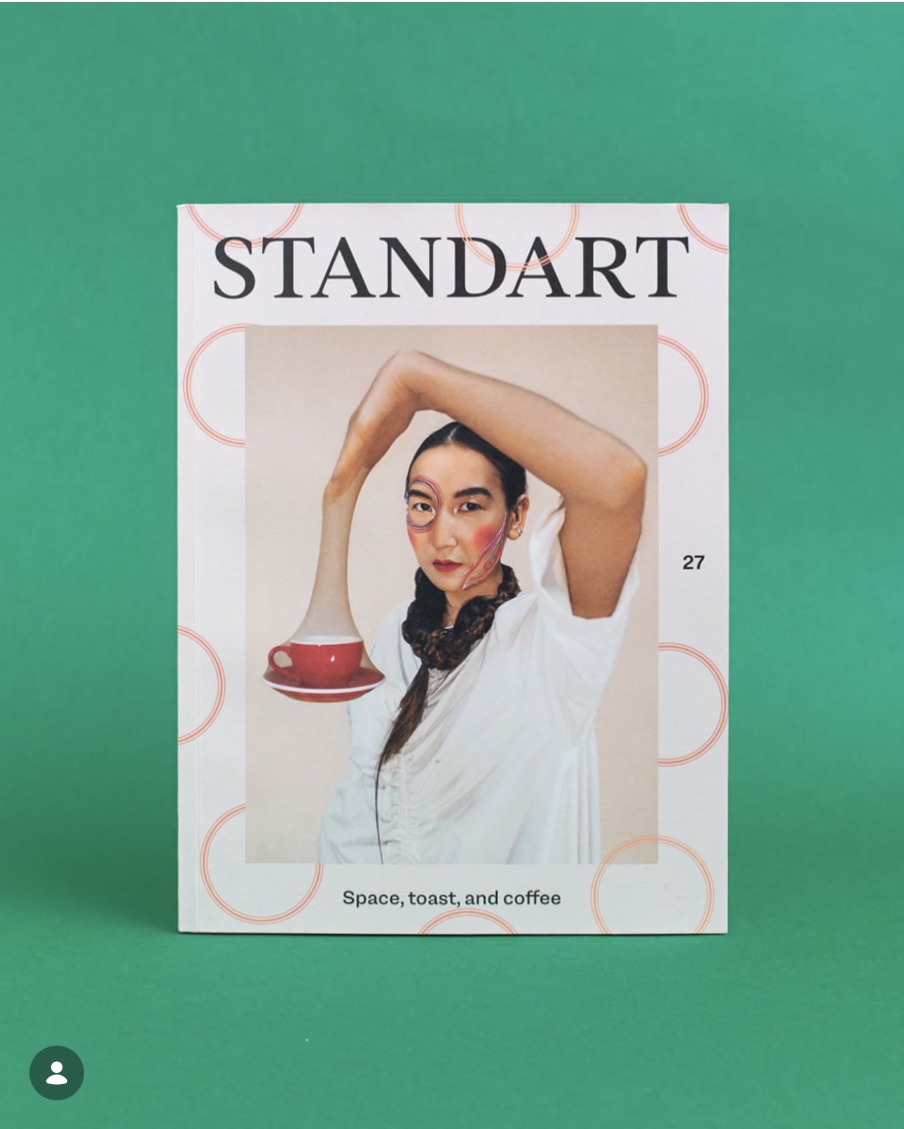 Standart Magazine issue 27 cover on a green background